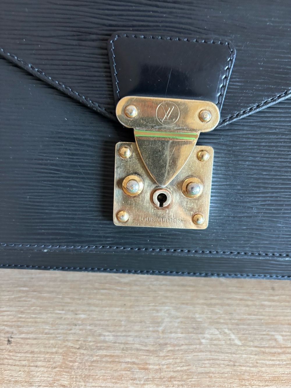 Authentic Louis Vuitton black epi  leather tote - Picture 2 of 9